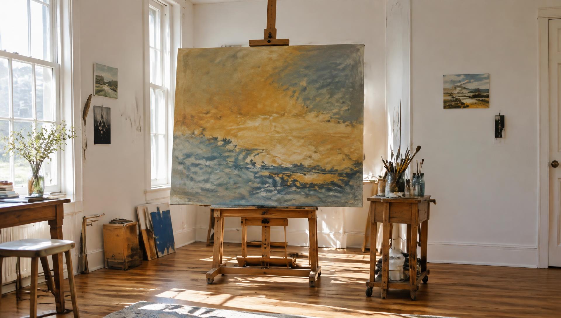 The artist's studio